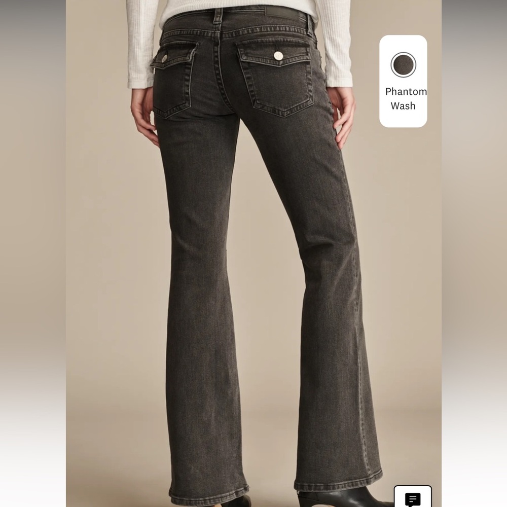 Lucky Brand Low Rise Women's Black Flare Jeans